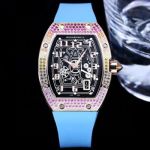 Richard Mille RM67-01 Colored steel case with diamonds Diameter 38 / 48mm watch
